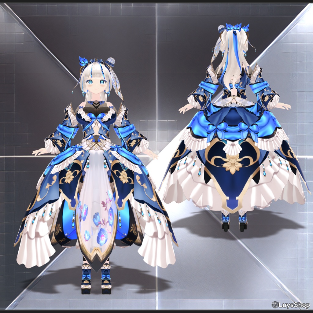 【VRoid 正式版】オリエンタルファンタジードレス【アナティキリア】