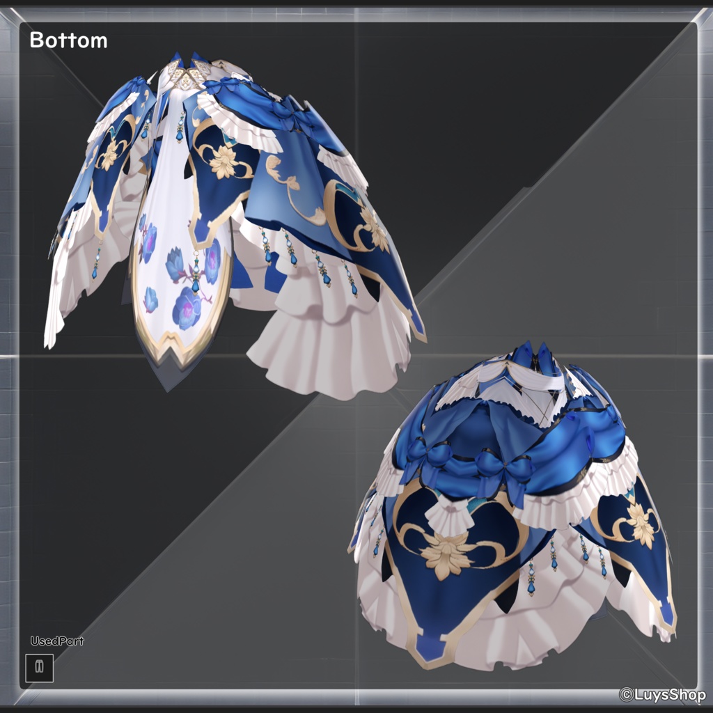 【VRoid 正式版】オリエンタルファンタジードレス【アナティキリア】