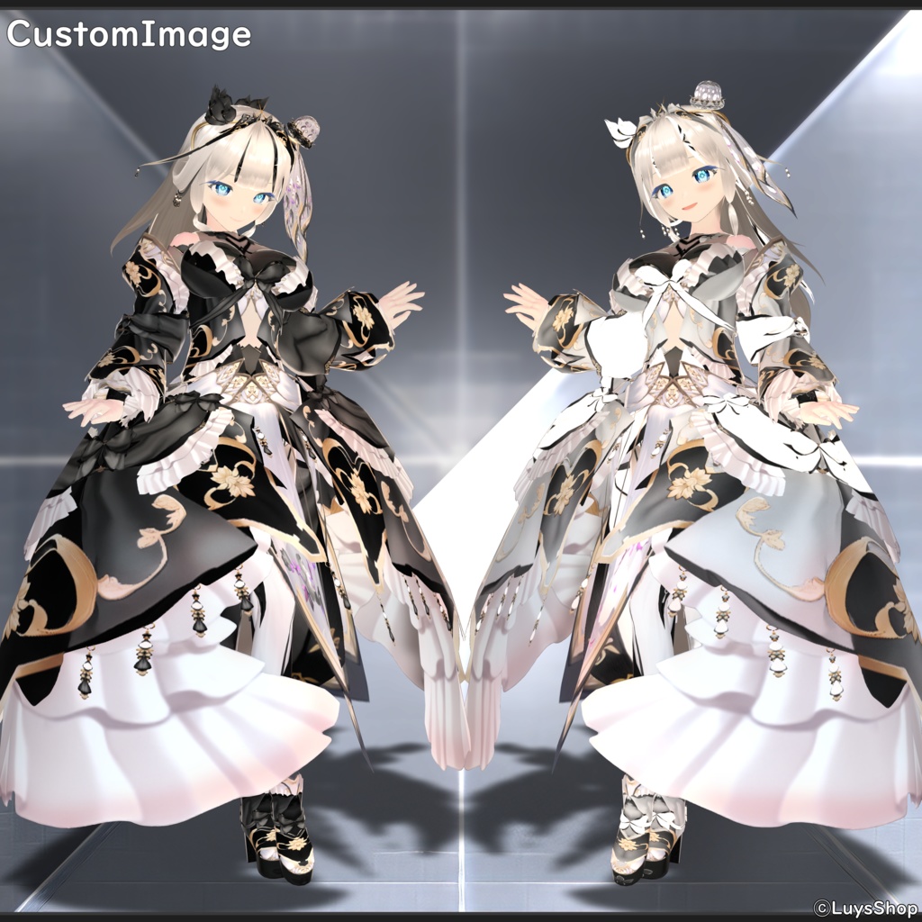 【VRoid 正式版】オリエンタルファンタジードレス【アナティキリア】