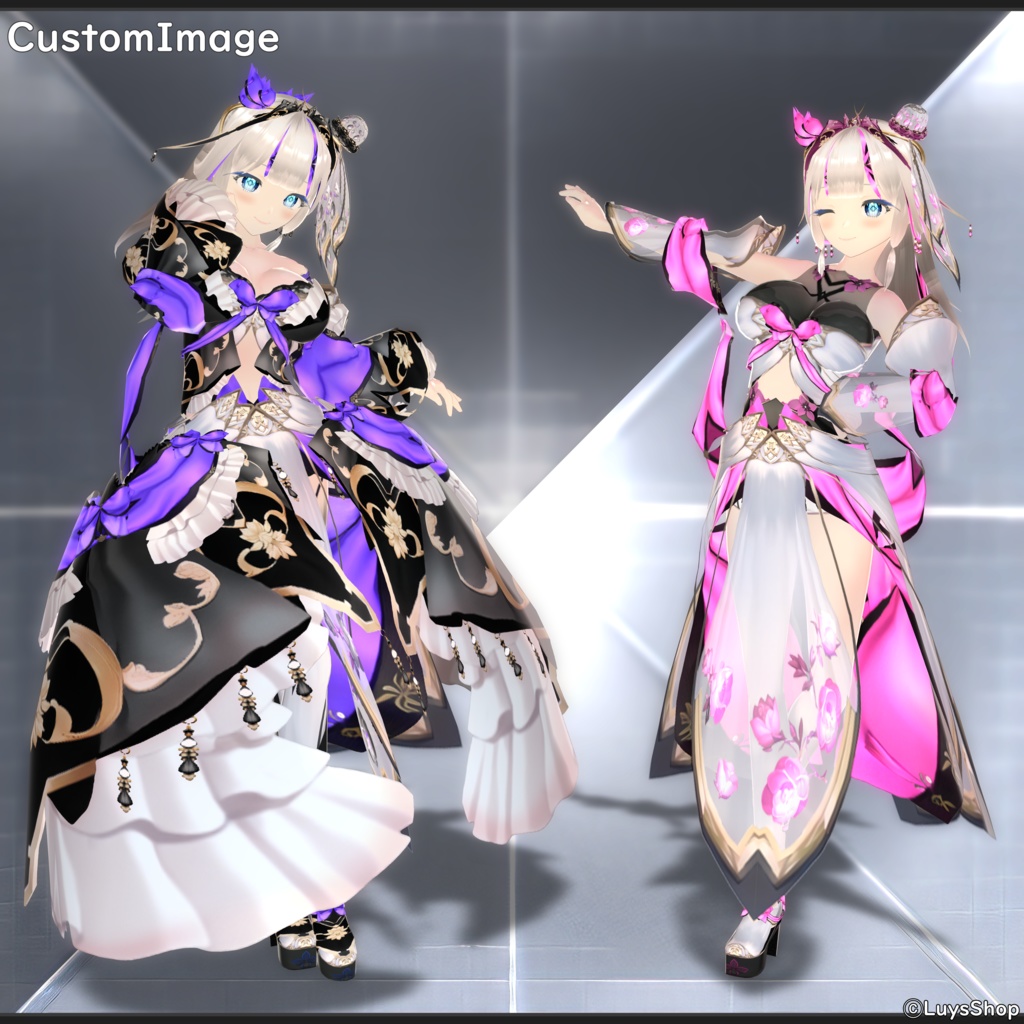 【VRoid 正式版】オリエンタルファンタジードレス【アナティキリア】