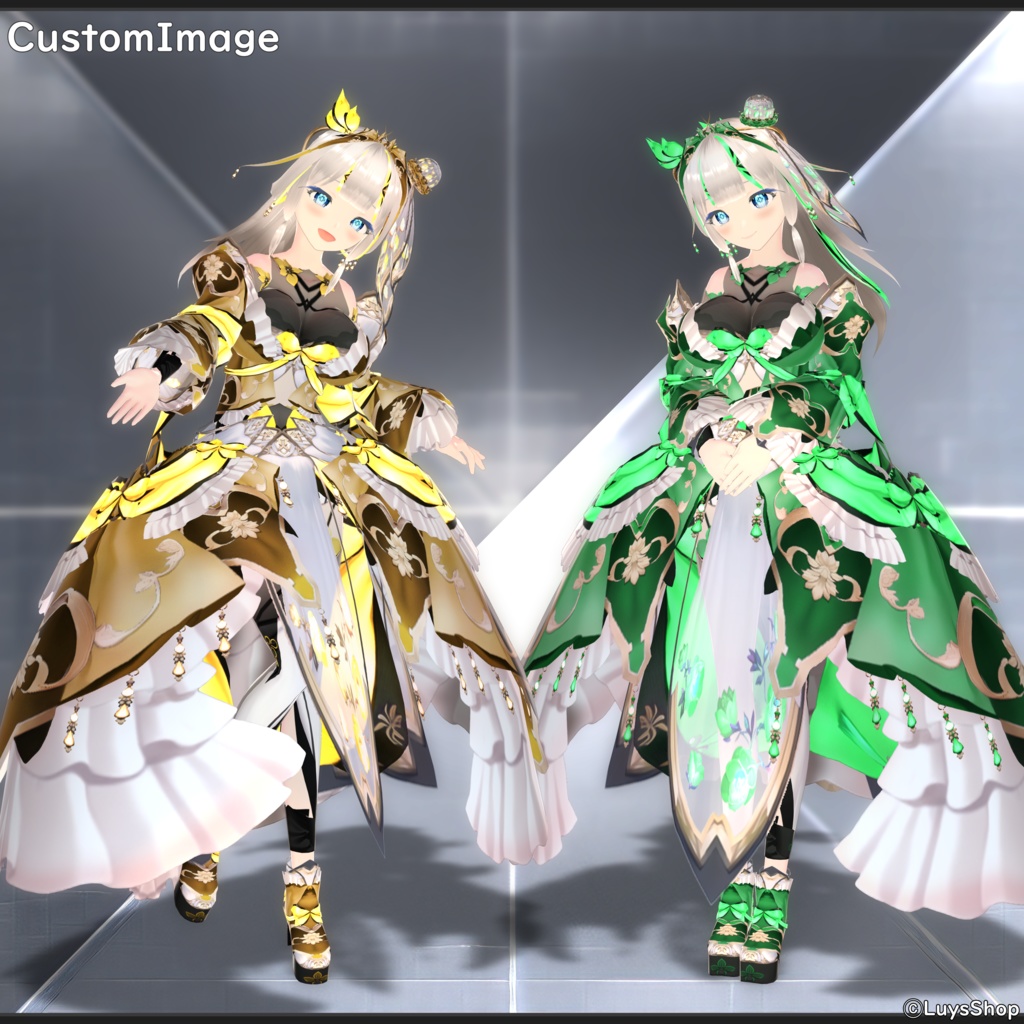 【VRoid 正式版】オリエンタルファンタジードレス【アナティキリア】