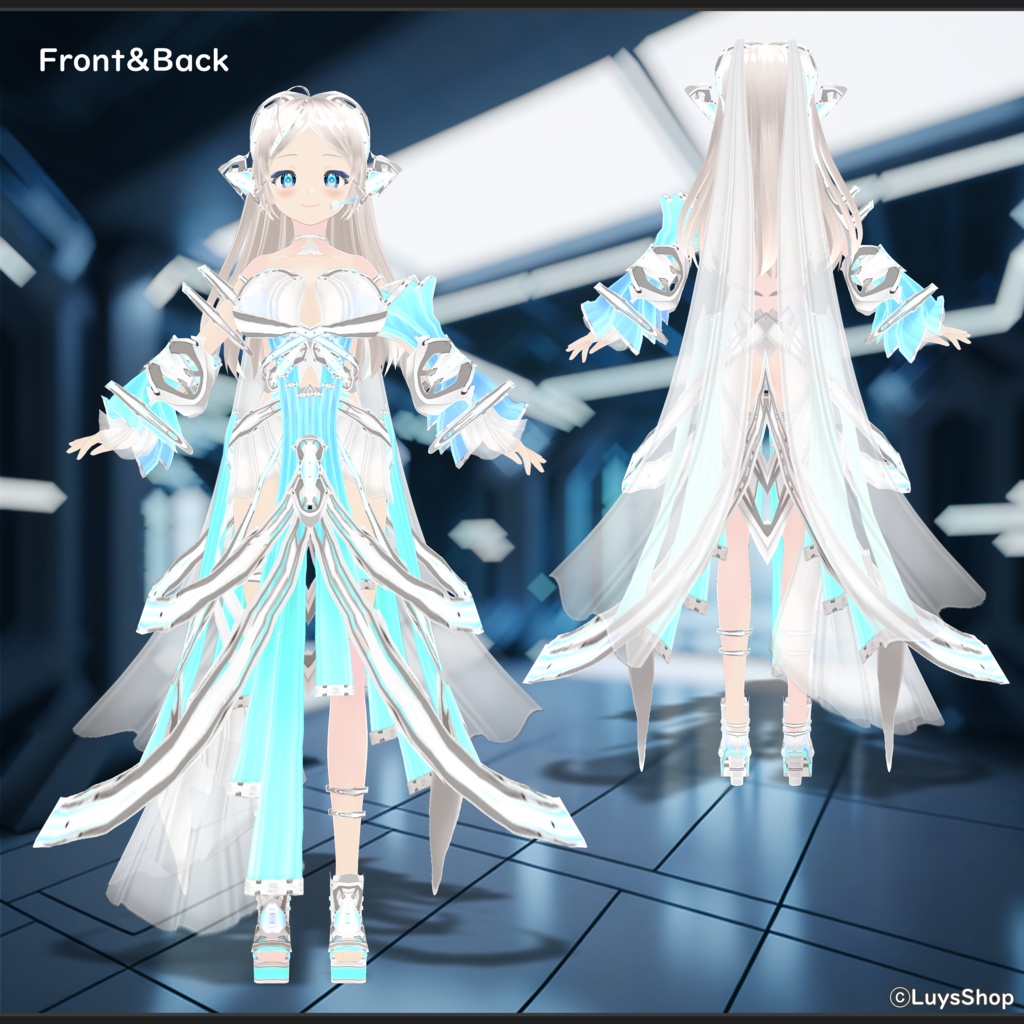 【VRoid 正式版】サイバーオペレーティブドレス【サーシャマフアイール】