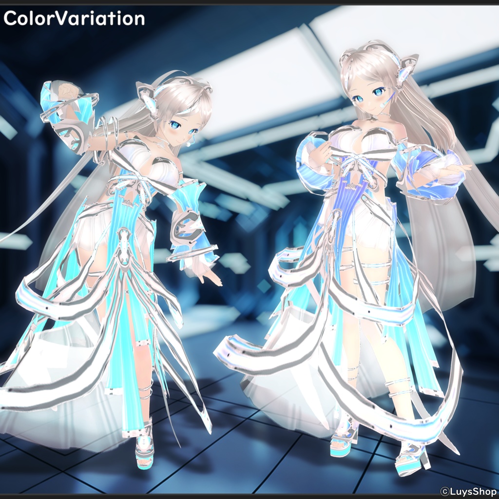 【VRoid 正式版】サイバーオペレーティブドレス【サーシャマフアイール】