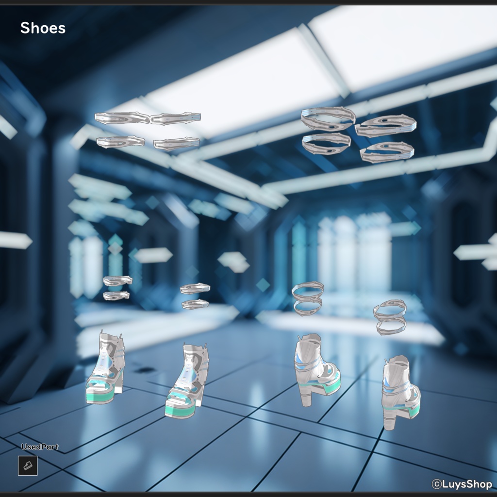 【VRoid 正式版】サイバーオペレーティブドレス【サーシャマフアイール】