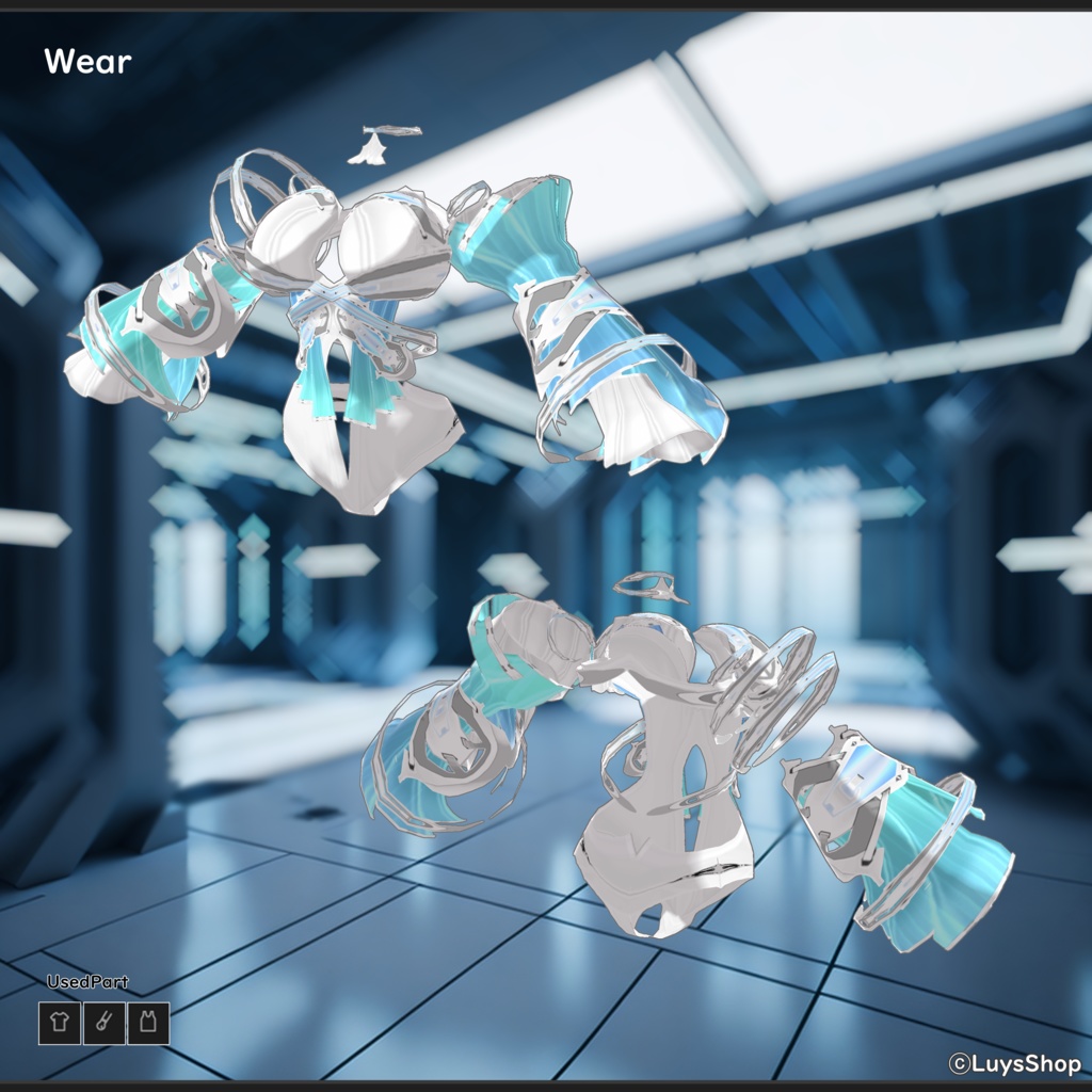 【VRoid 正式版】サイバーオペレーティブドレス【サーシャマフアイール】