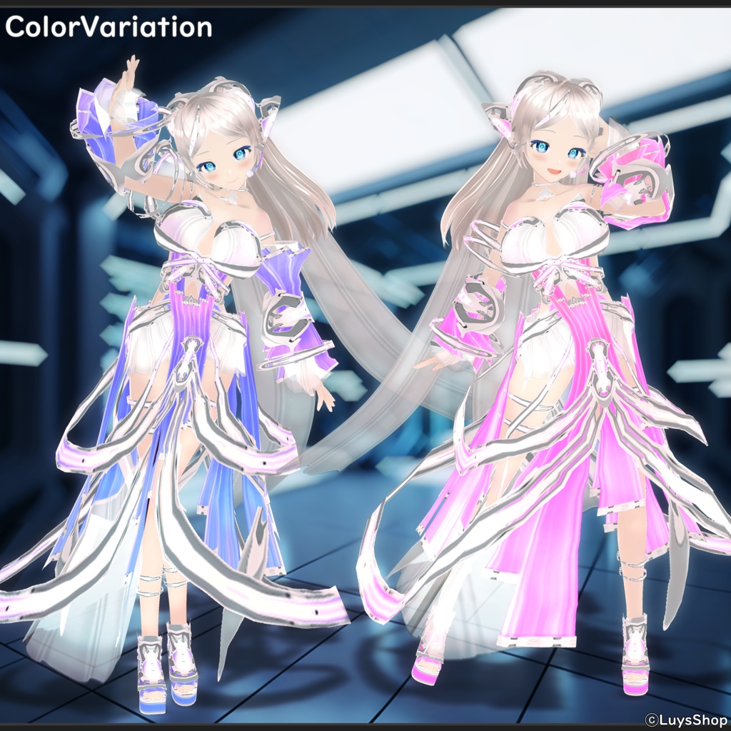 【VRoid 正式版】サイバーオペレーティブドレス【サーシャマフアイール】