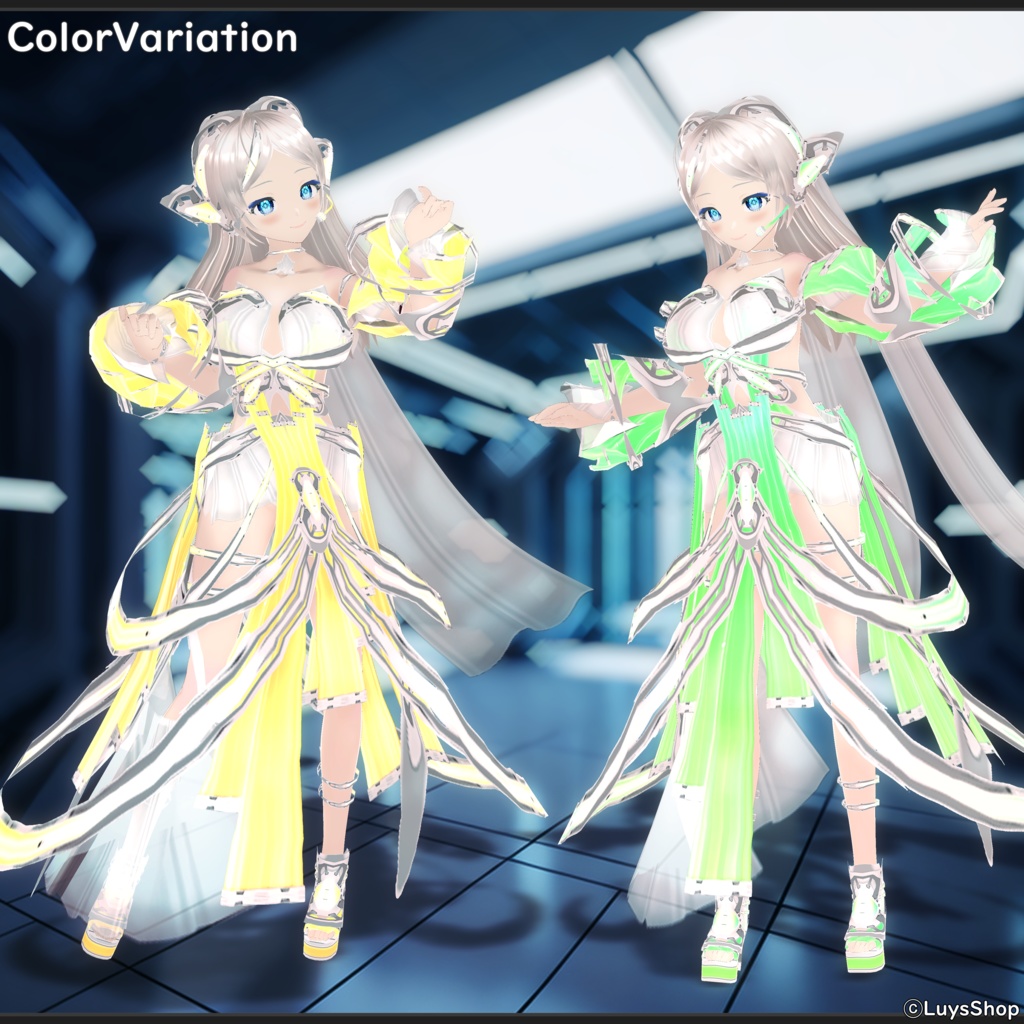 【VRoid 正式版】サイバーオペレーティブドレス【サーシャマフアイール】