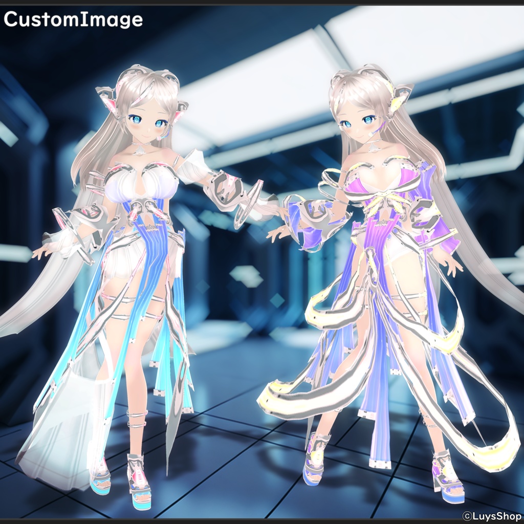 【VRoid 正式版】サイバーオペレーティブドレス【サーシャマフアイール】