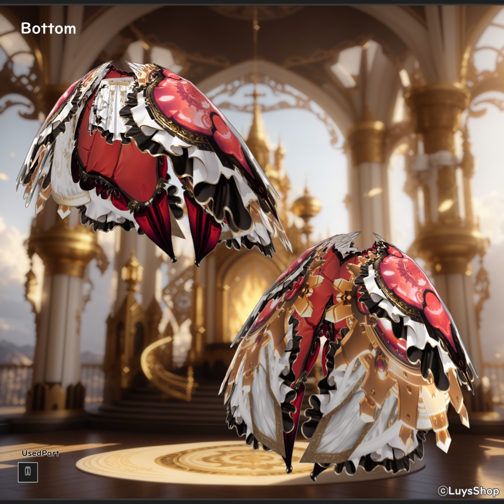 【VRoid 正式版】エンプレススチームパンクドレス【ソル=イグニスギア】