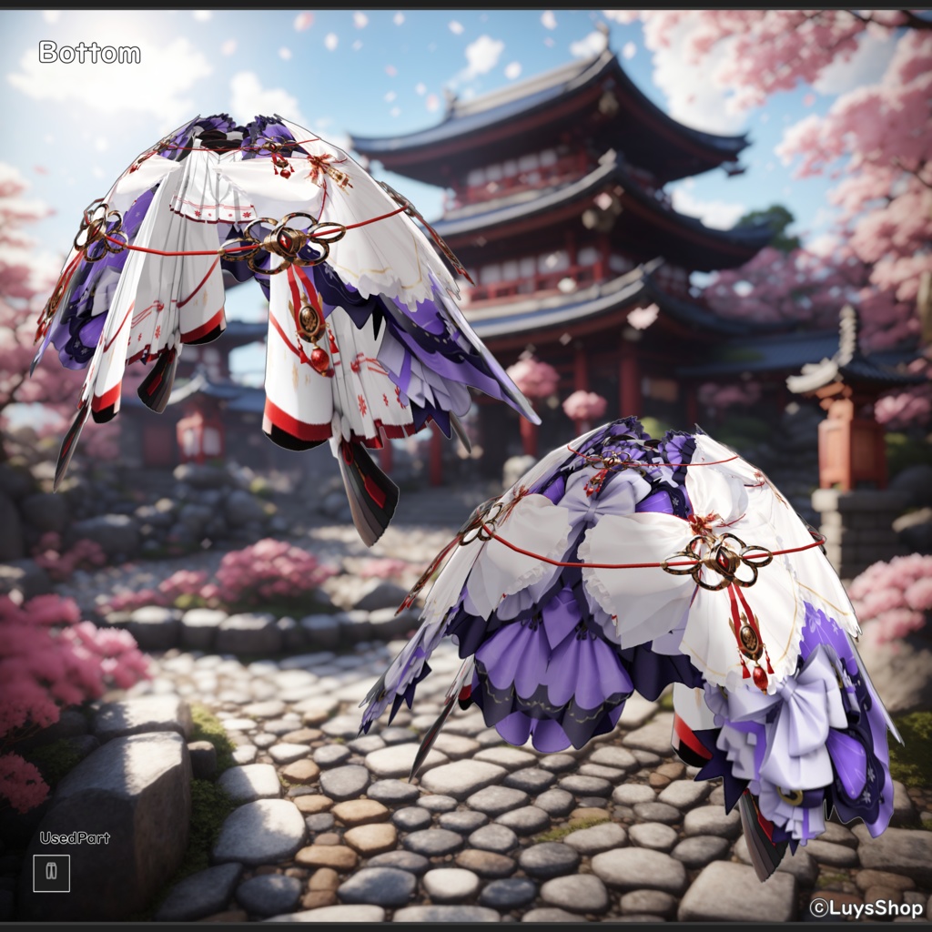 【VRoid 正式版】ファンタジー和ドレス【マツリバヤシ】