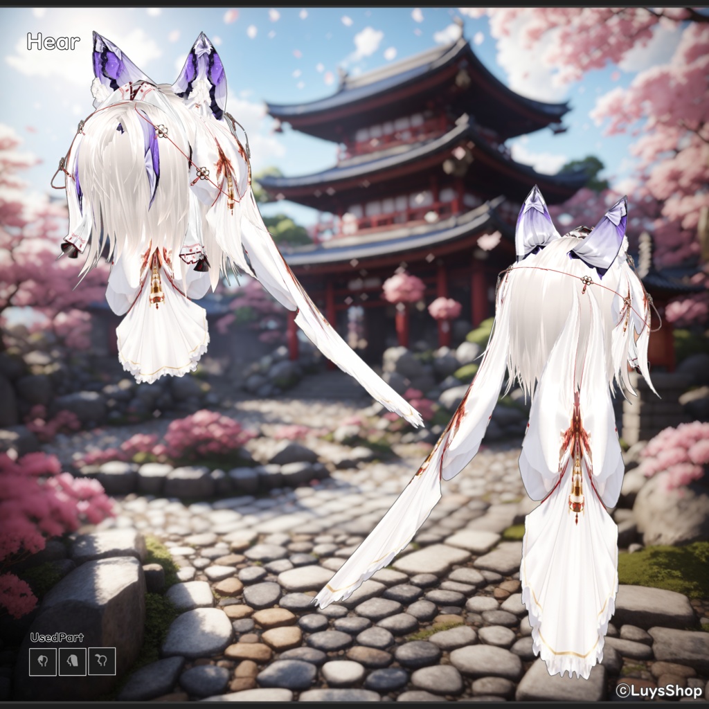 【VRoid 正式版】ファンタジー和ドレス【マツリバヤシ】