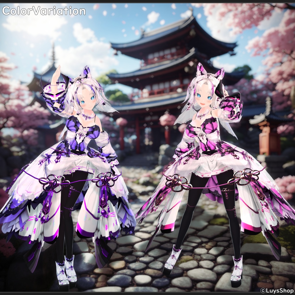 【VRoid 正式版】ファンタジー和ドレス【マツリバヤシ】