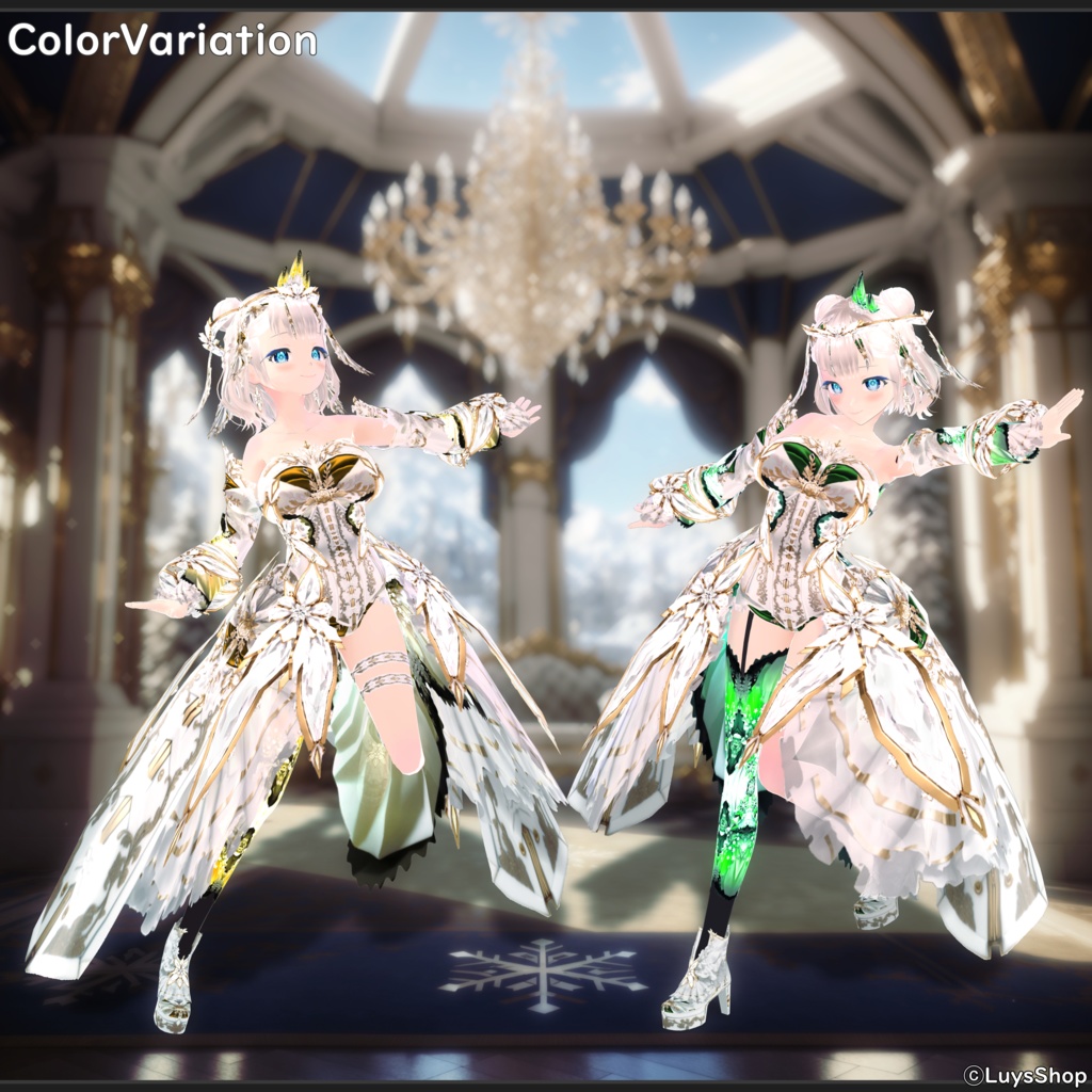 【VRoid 正式版】クリスタルナイトウェア【アルバフィデス】