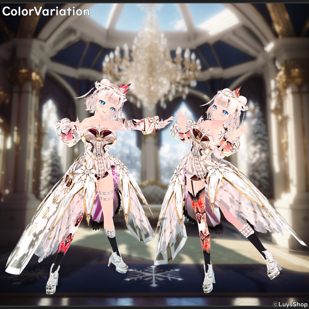 【VRoid 正式版】クリスタルナイトウェア【アルバフィデス】