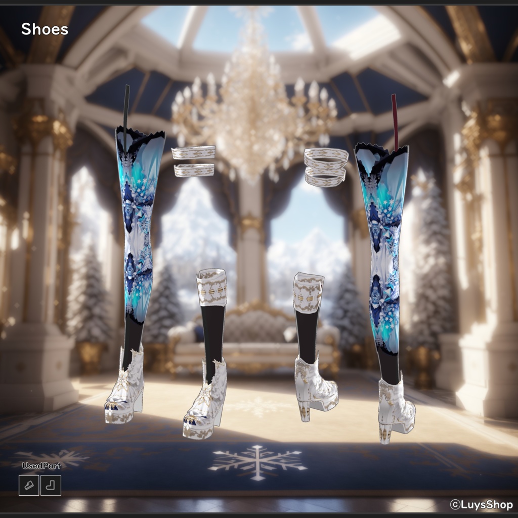 【VRoid 正式版】クリスタルナイトウェア【アルバフィデス】