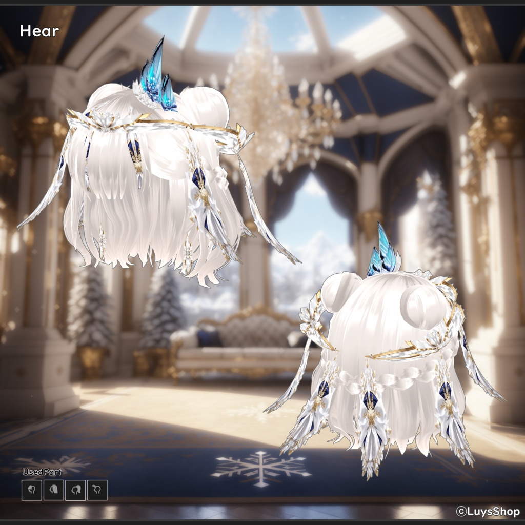 【VRoid 正式版】クリスタルナイトウェア【アルバフィデス】