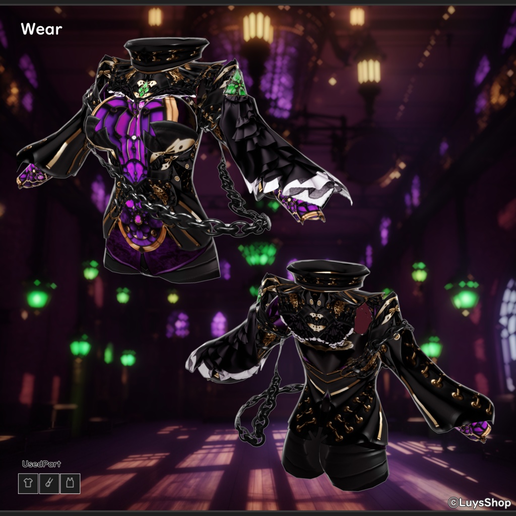 【VRoid 正式版】ジェントルスチームパンクウェア【ノクス=ネブラギア】