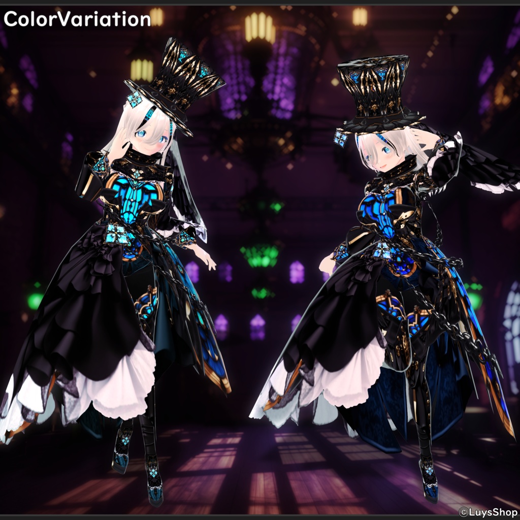 【VRoid 正式版】ジェントルスチームパンクウェア【ノクス=ネブラギア】