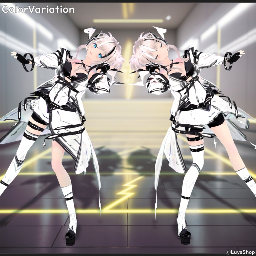 【VRoid 正式版】サイバーライトニングウェア【アウフブリッツ】