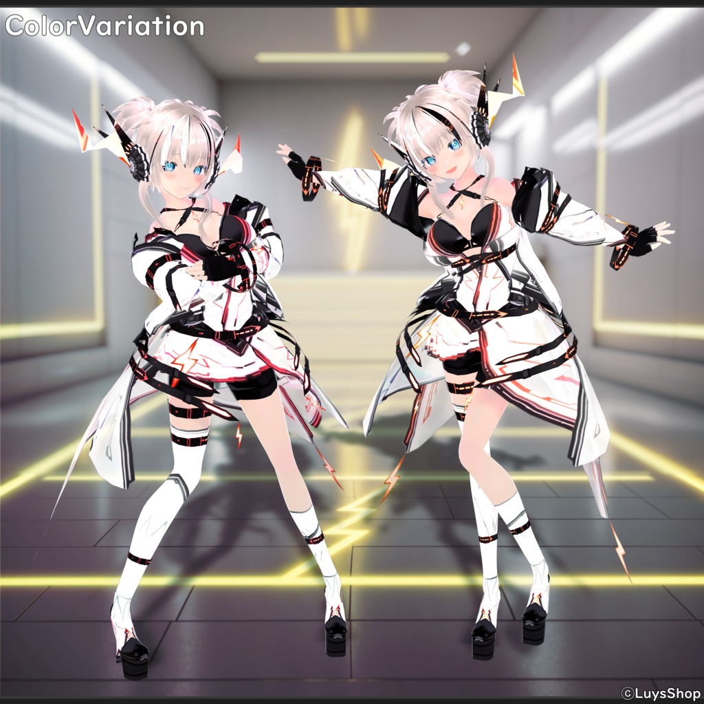 【VRoid 正式版】サイバーライトニングウェア【アウフブリッツ】