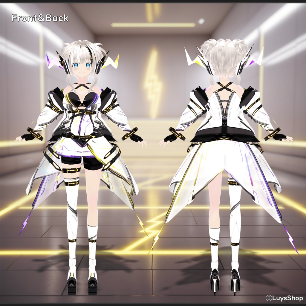 【VRoid 正式版】サイバーライトニングウェア【アウフブリッツ】