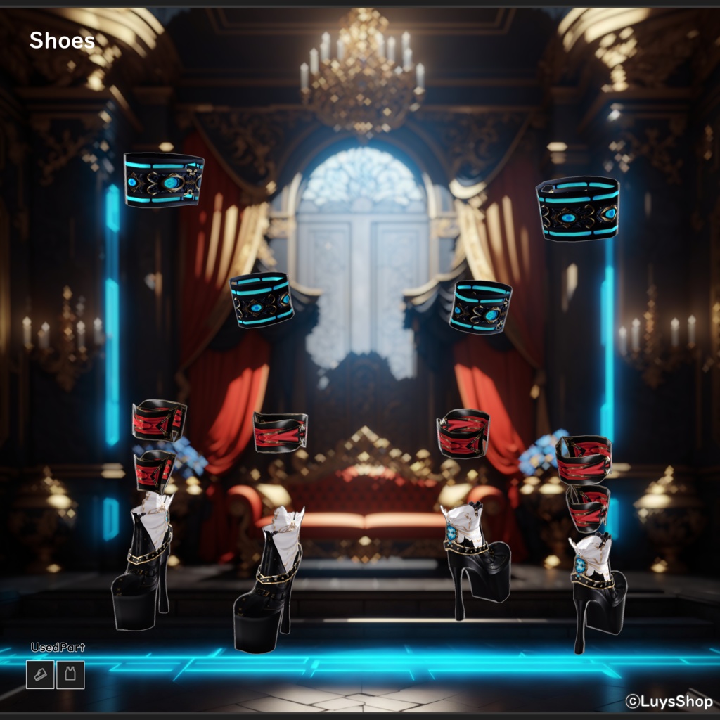 LuysShopフォロワー1000人記念作【VRoid 正式版】ロストマジックドレス&ワンド【マギアシャフト】