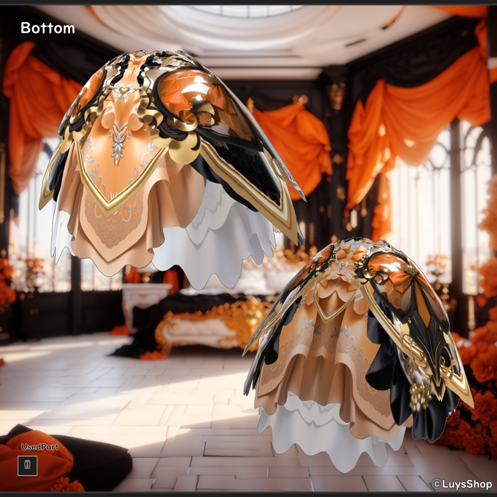 【VRoid 正式版】ゴシッククイーンドレス【レギーナ・ドゥルキス】