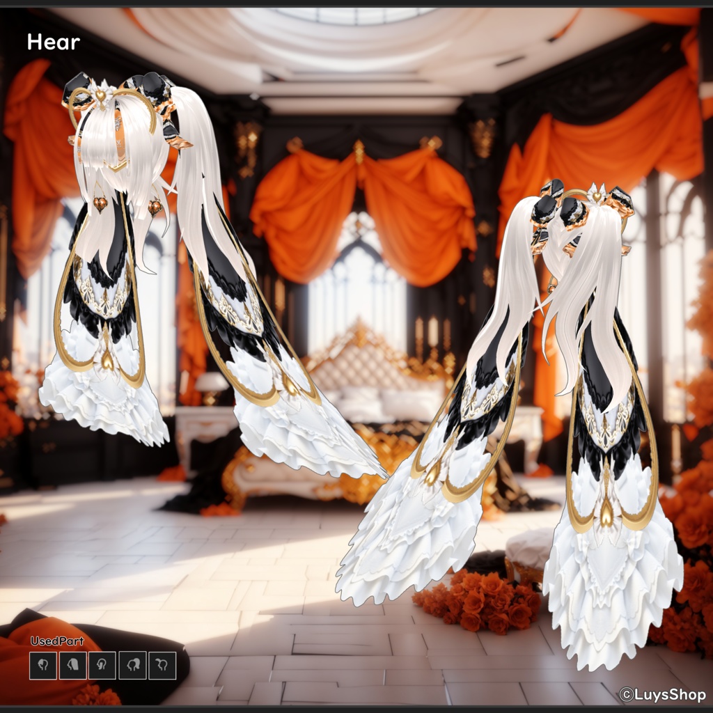 【VRoid 正式版】ゴシッククイーンドレス【レギーナ・ドゥルキス】