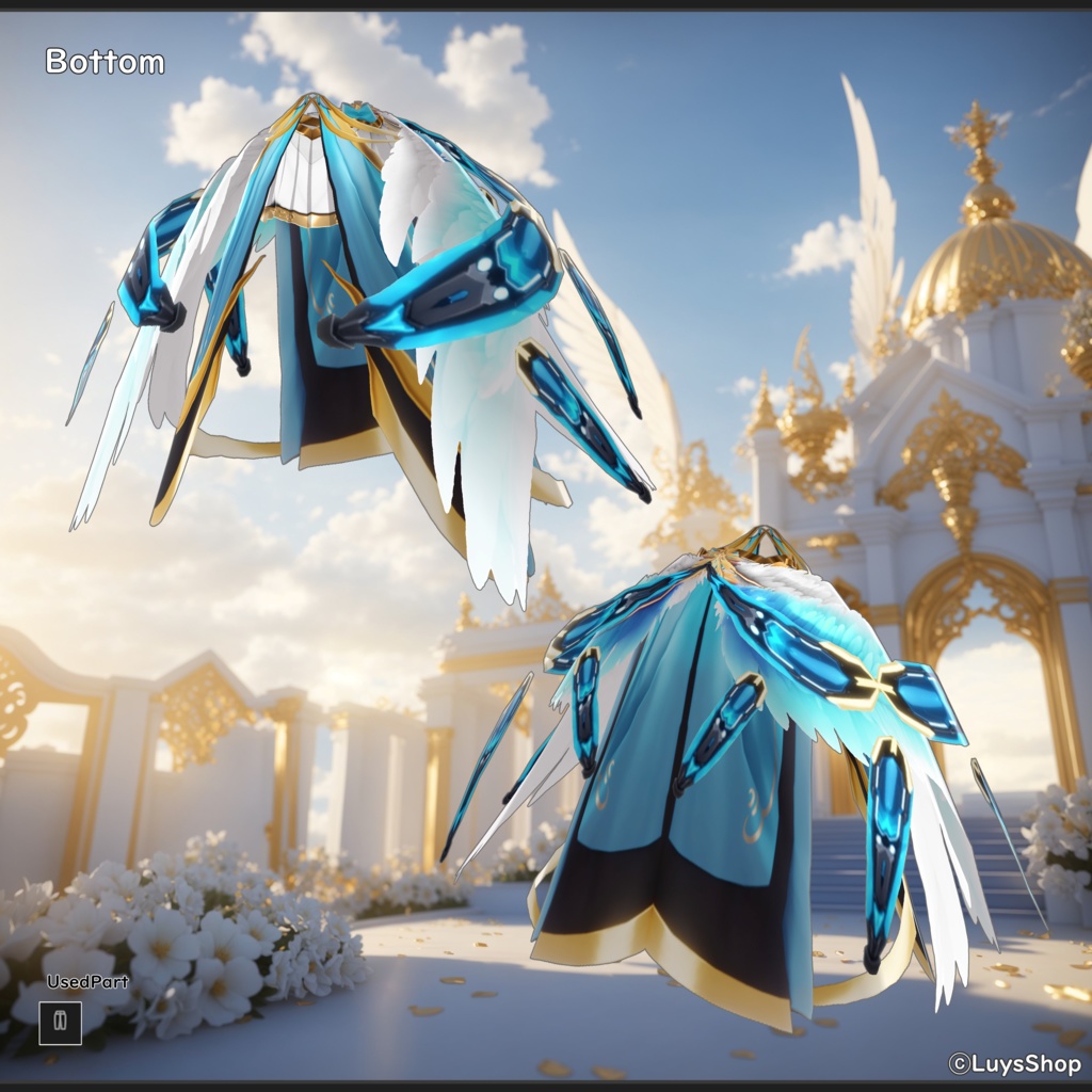 【VRoid 正式版】ファンタジーヴァルキリードレス【ヘヴンウィング】