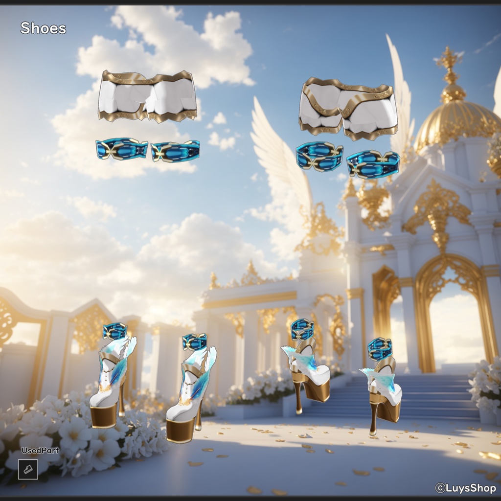 【VRoid 正式版】ファンタジーヴァルキリードレス【ヘヴンウィング】