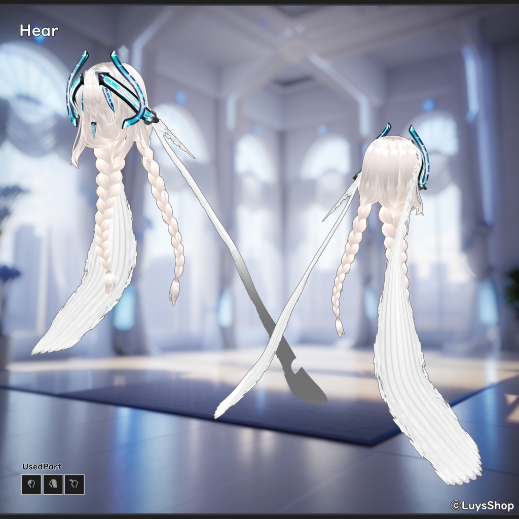 【VRoid 正式版】サイバーガーディアンドレス&ハンマー【フィラトゥホロウ】