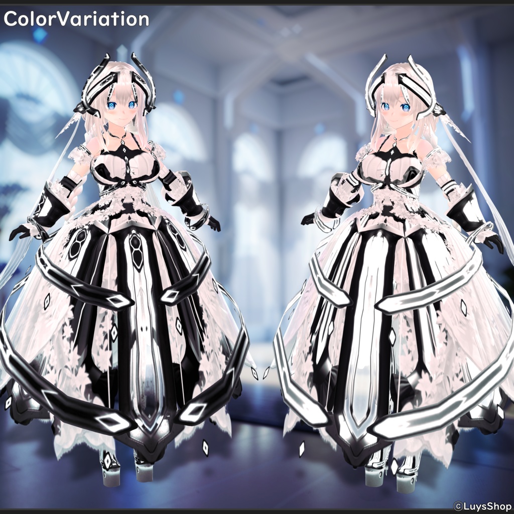 【VRoid 正式版】サイバーガーディアンドレス&ハンマー【フィラトゥホロウ】