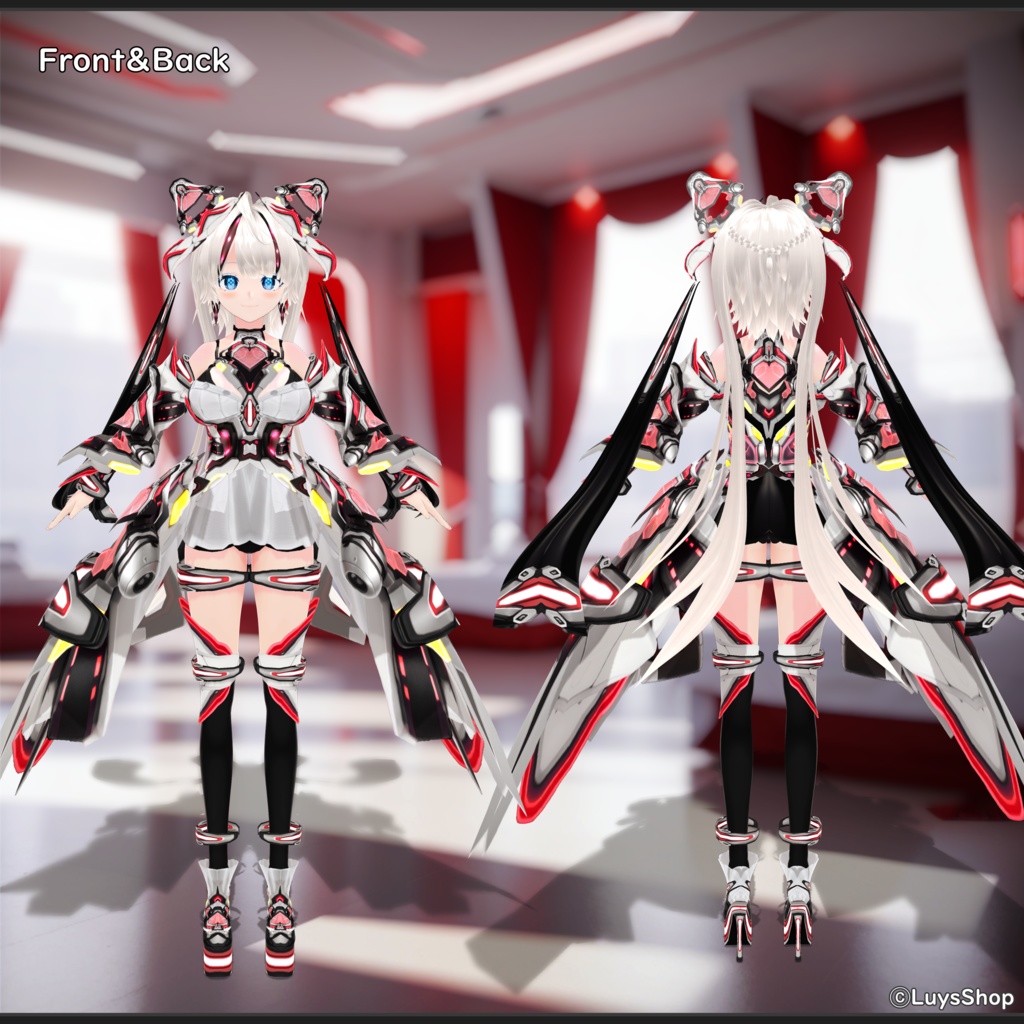【VRoid 正式版】サイバーヒロイックウェア&ブレード【アインツヘルディン】