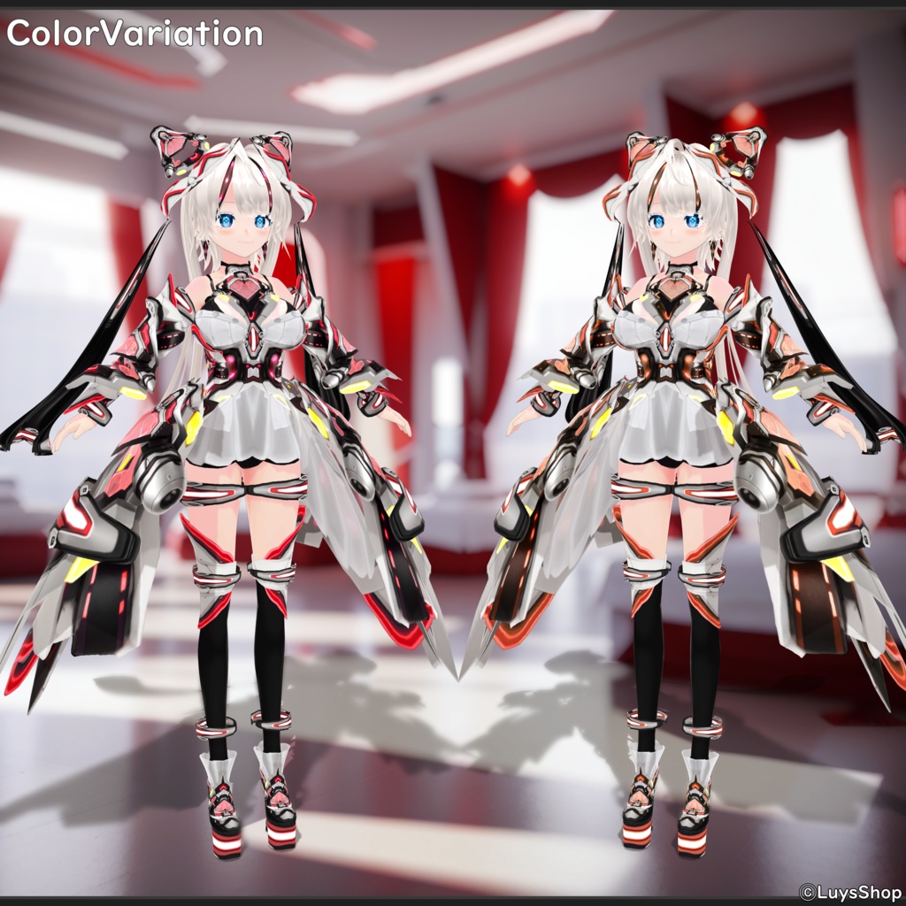 【VRoid 正式版】サイバーヒロイックウェア&ブレード【アインツヘルディン】