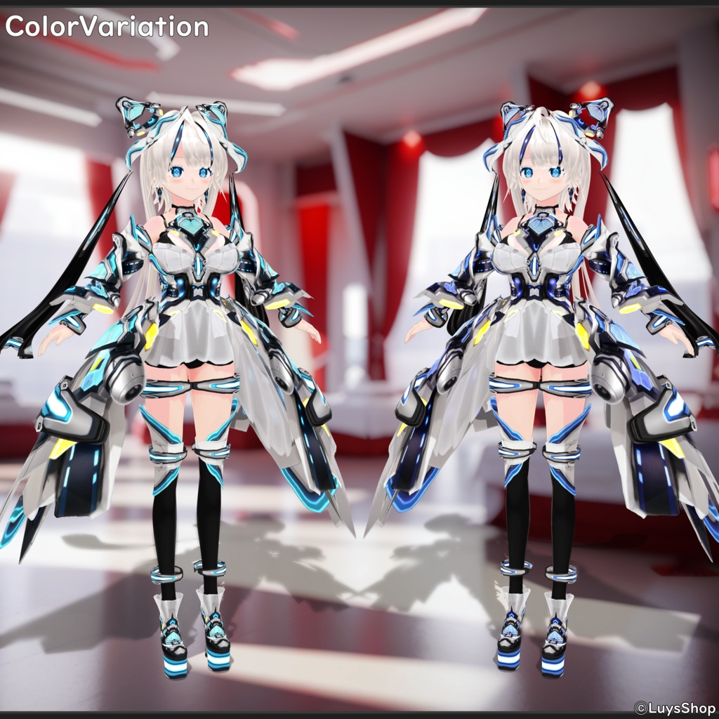 【VRoid 正式版】サイバーヒロイックウェア&ブレード【アインツヘルディン】