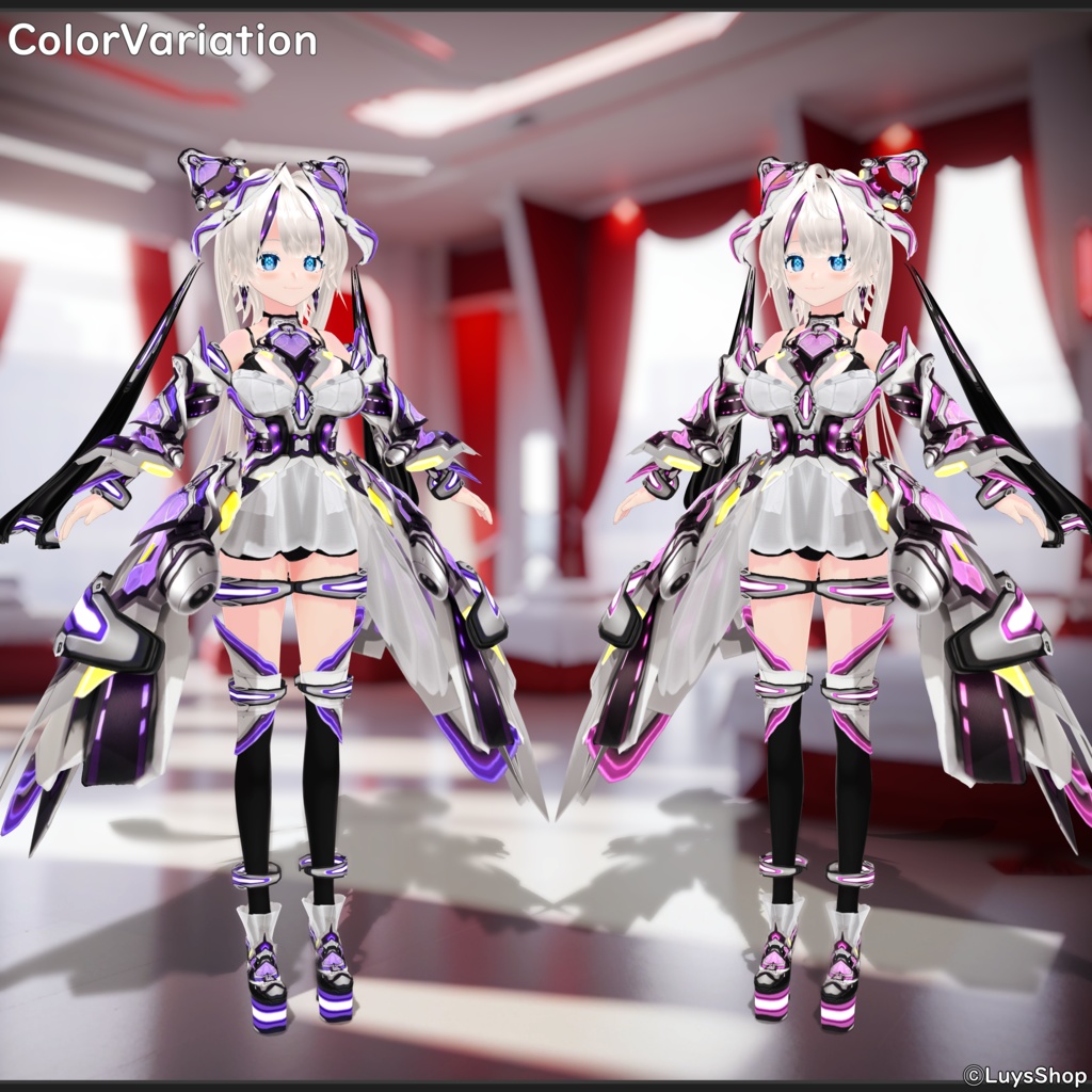 【VRoid 正式版】サイバーヒロイックウェア&ブレード【アインツヘルディン】