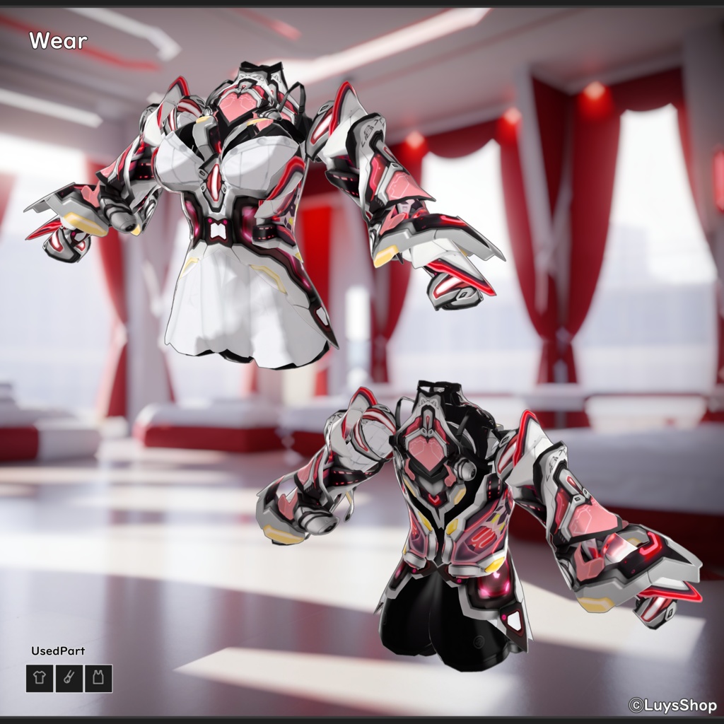 【VRoid 正式版】サイバーヒロイックウェア&ブレード【アインツヘルディン】