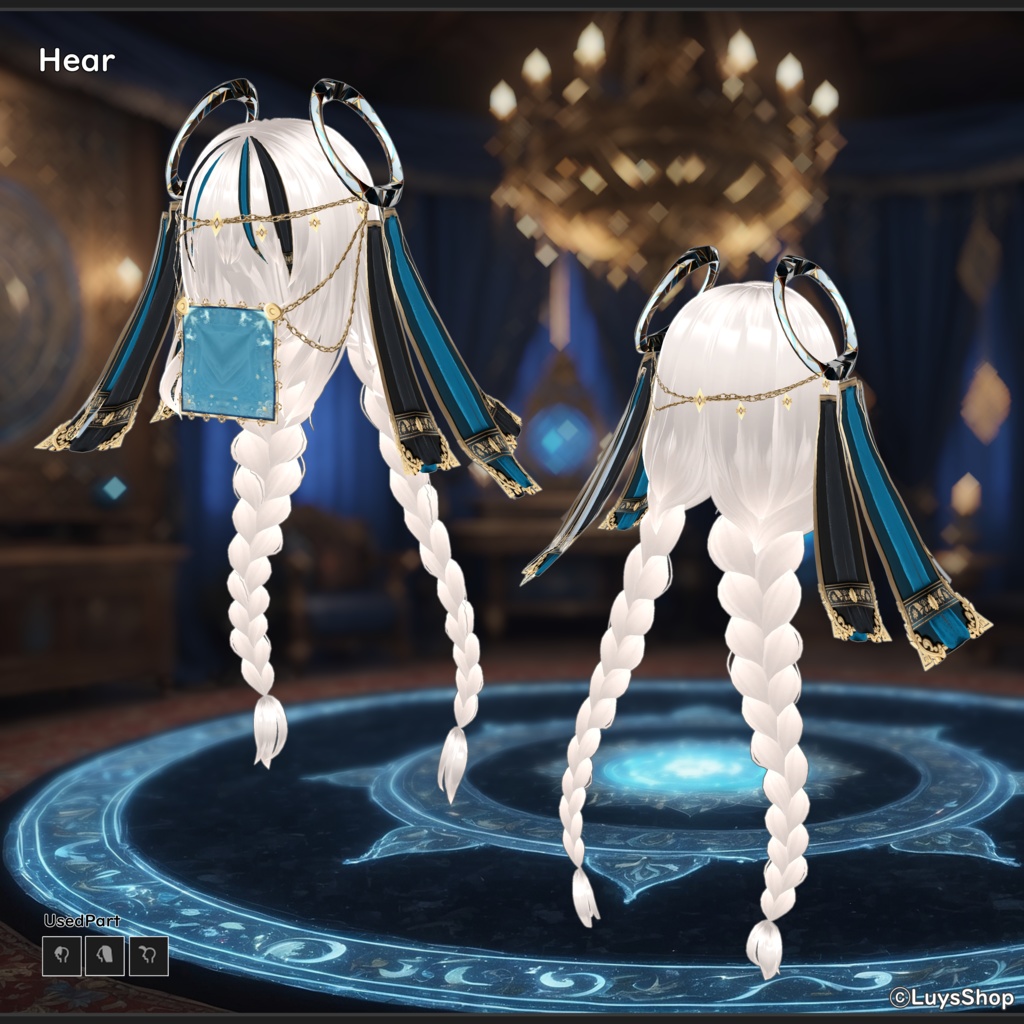 【VRoid 正式版】ファンタジーオラクルドレス&ベール袖&オーブ【プリズマファトゥム】