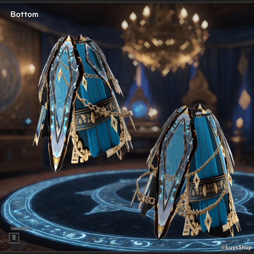 【VRoid 正式版】ファンタジーオラクルドレス&ベール袖&オーブ【プリズマファトゥム】