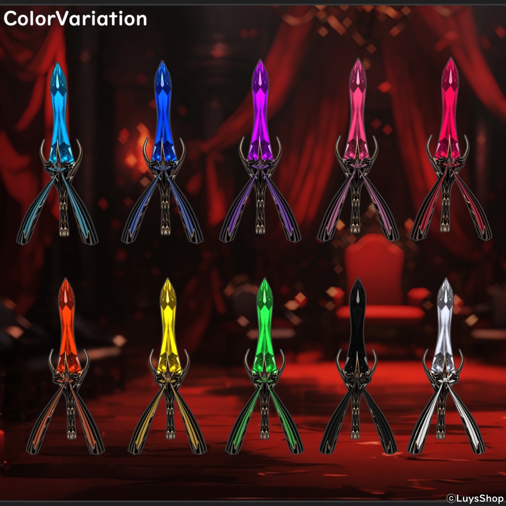 【VRoid 正式版】ファンタジーゴシックドレス【カオスティックペイン】