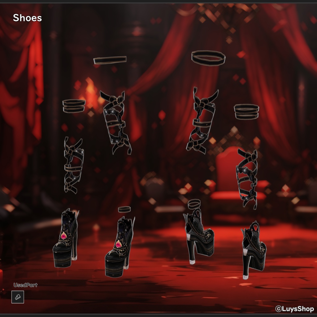 【VRoid 正式版】ファンタジーゴシックドレス【カオスティックペイン】