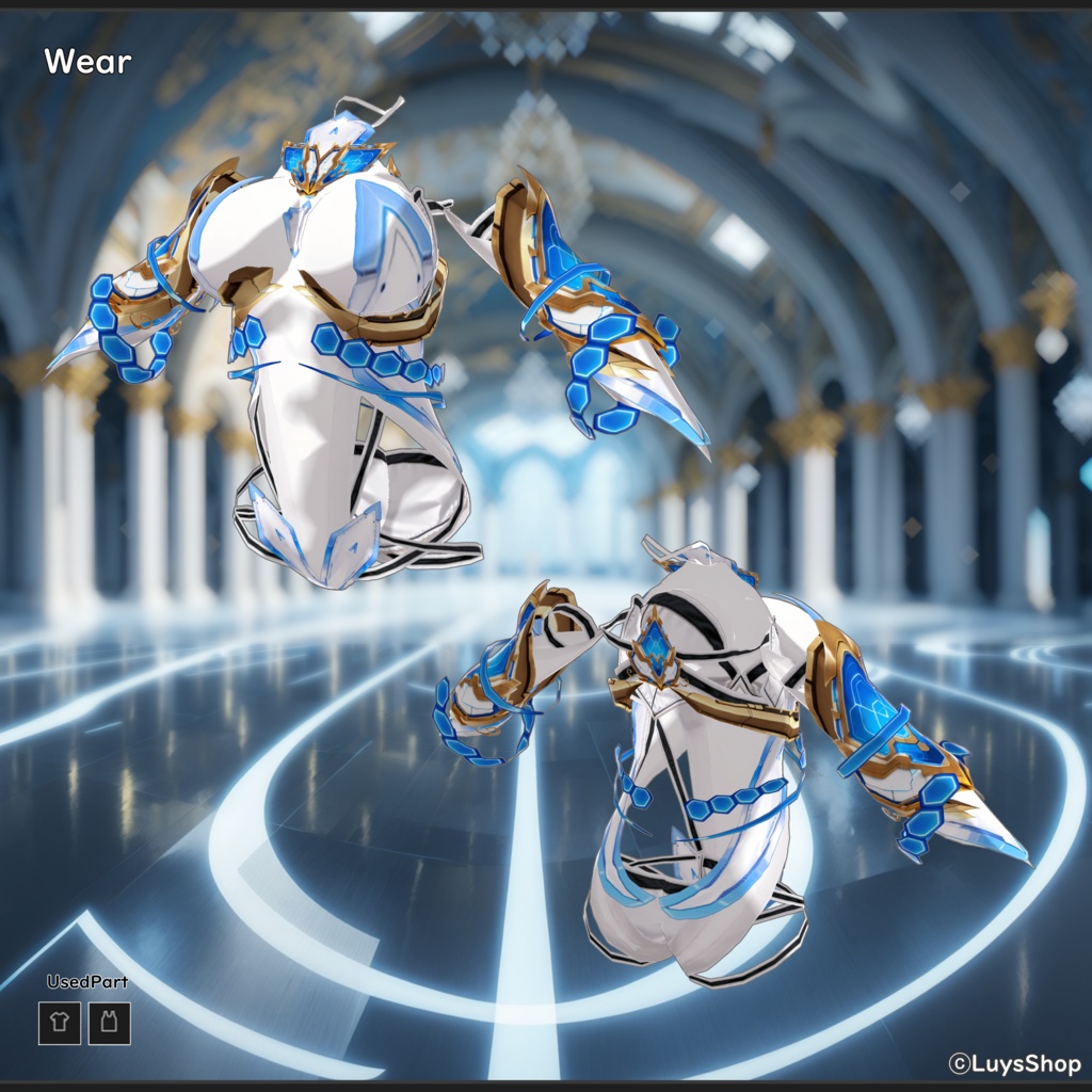 【VRoid 正式版】ファンタジーサイバードレス【コスモティックプレジャー】