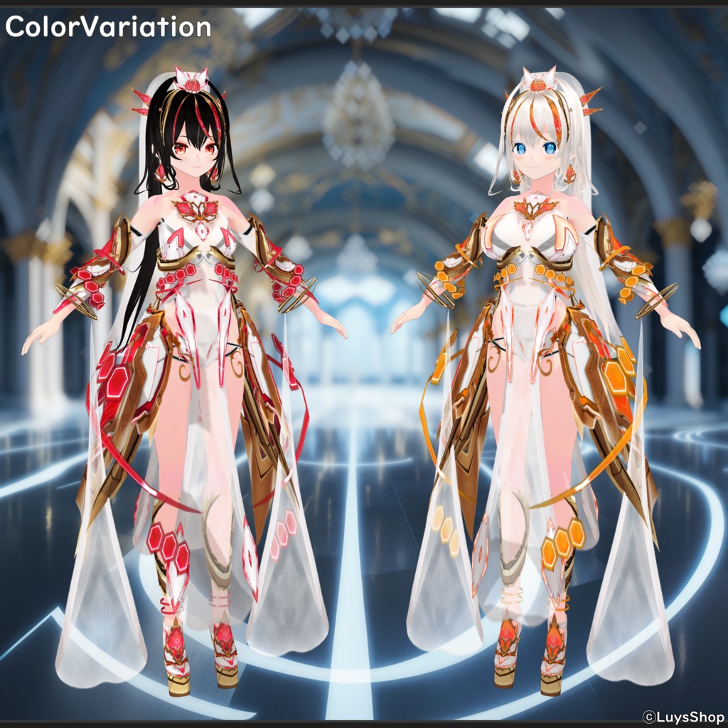 【VRoid 正式版】ファンタジーサイバードレス【コスモティックプレジャー】