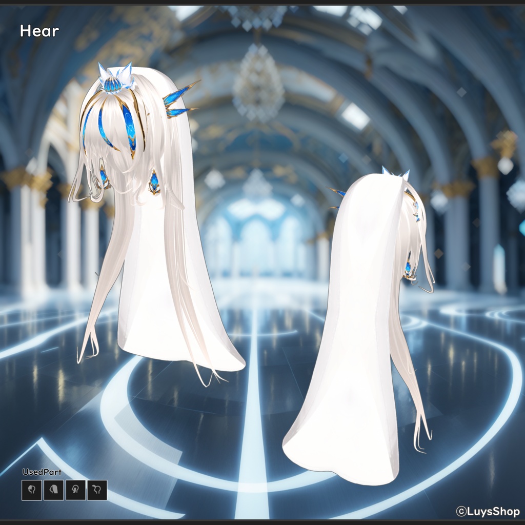 【VRoid 正式版】ファンタジーサイバードレス【コスモティックプレジャー】