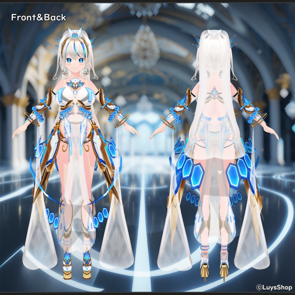 【VRoid 正式版】ファンタジーサイバードレス【コスモティックプレジャー】