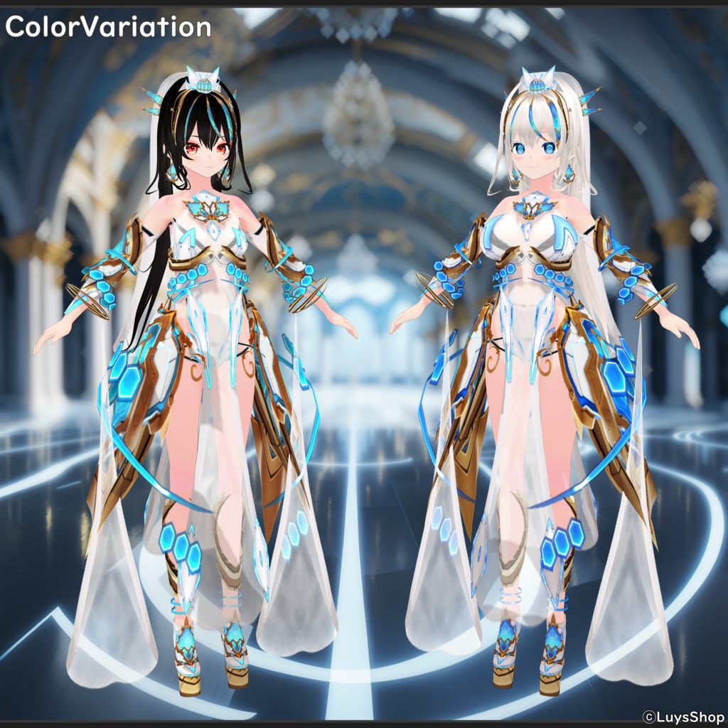 【VRoid 正式版】ファンタジーサイバードレス【コスモティックプレジャー】