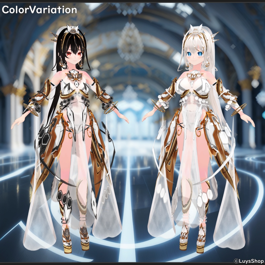 【VRoid 正式版】ファンタジーサイバードレス【コスモティックプレジャー】