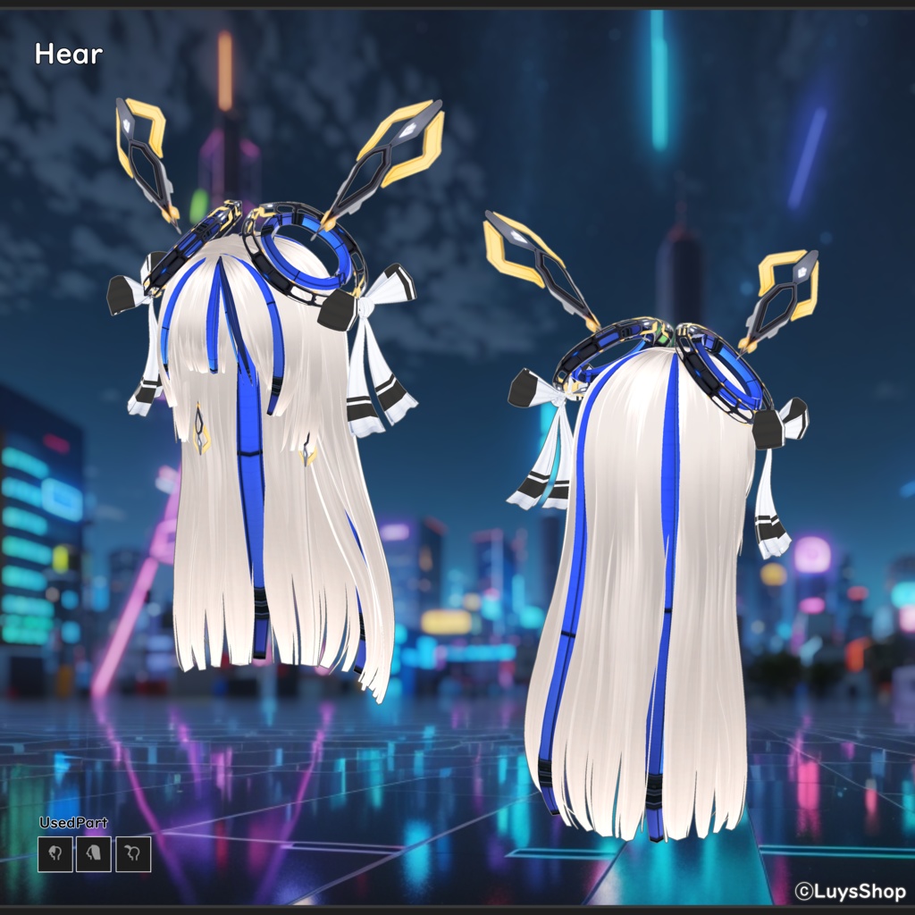 【VRoid 正式版】エレクトロサイバードレス【フリネルク】