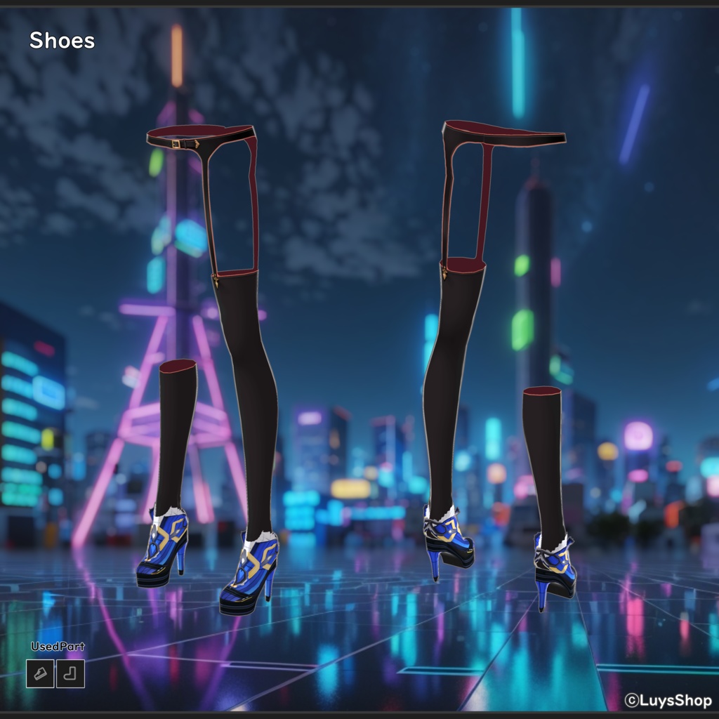 【VRoid 正式版】エレクトロサイバードレス【フリネルク】