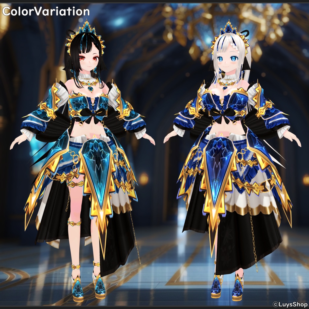 【VRoid 正式版】ファンタジーエンプレスドレス【ノビレスアーツ】